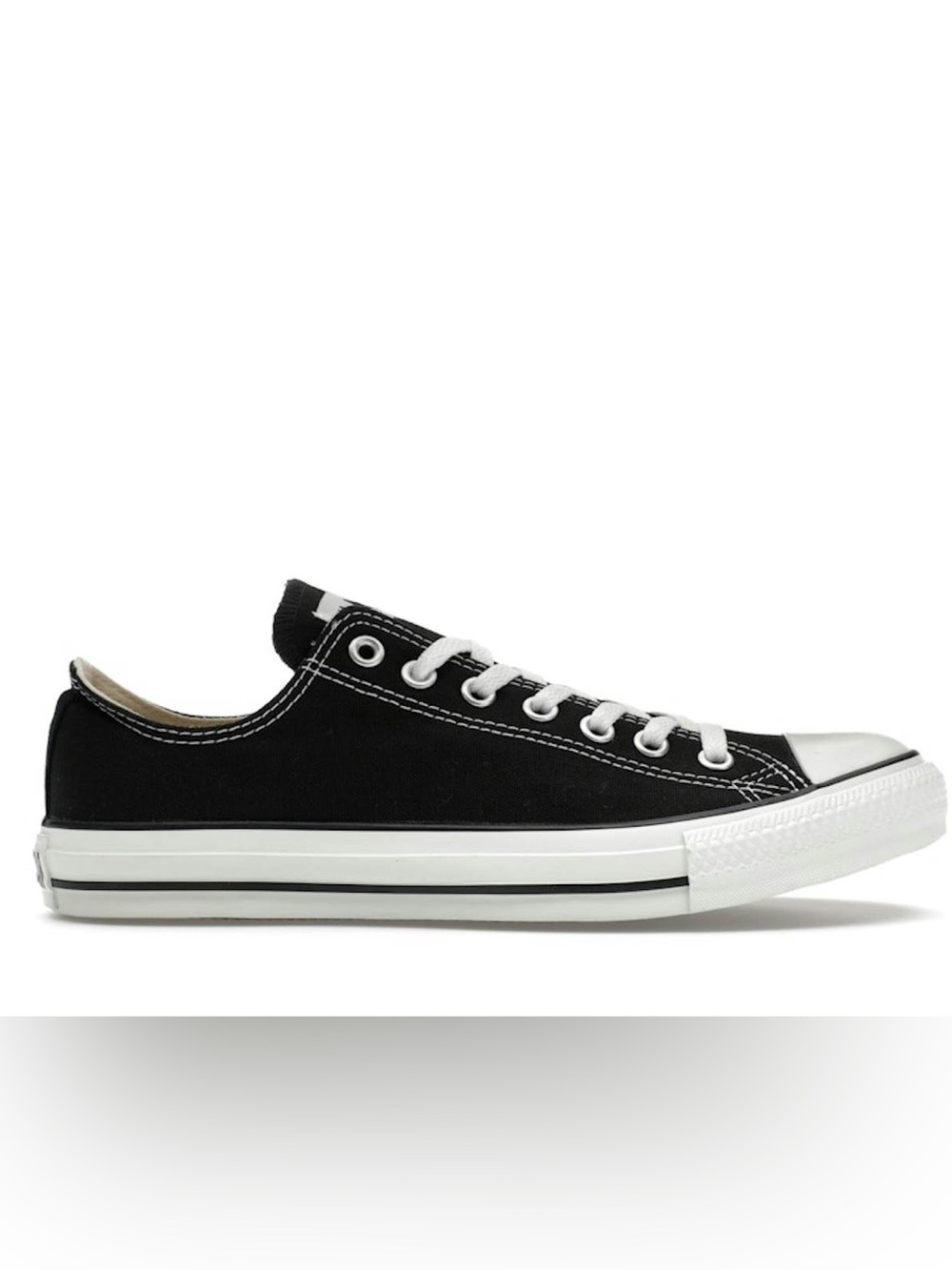 Converse Black and White Low-Top Canvas Sneakers - Womens size 10